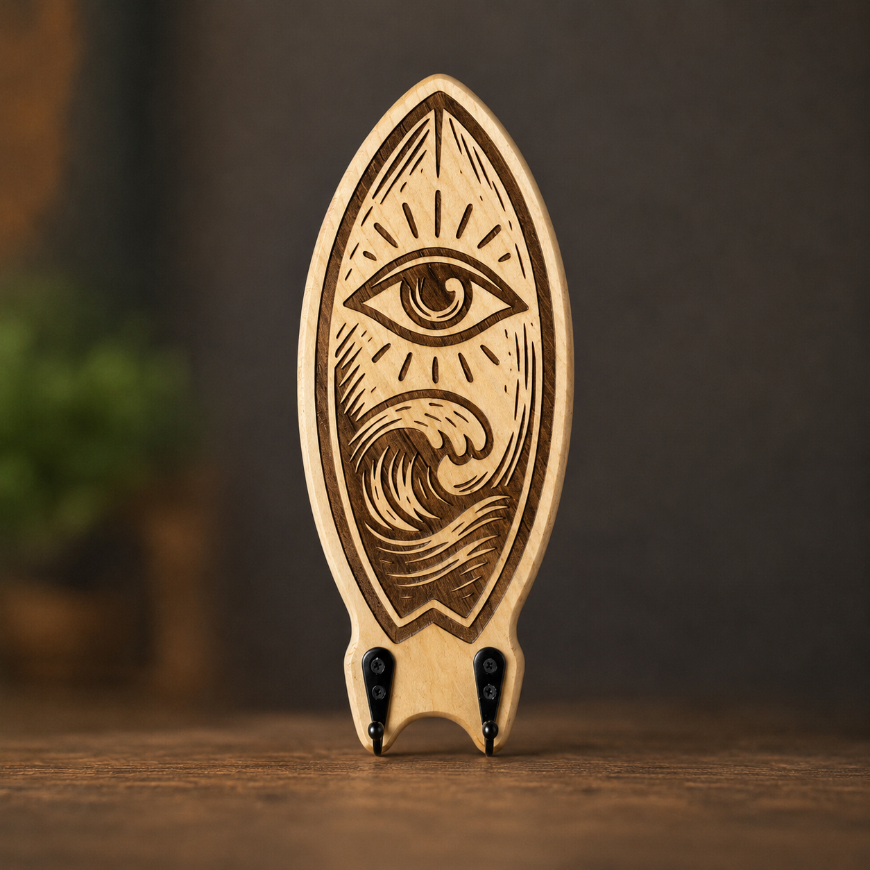 Surfboard Wave Key Holder