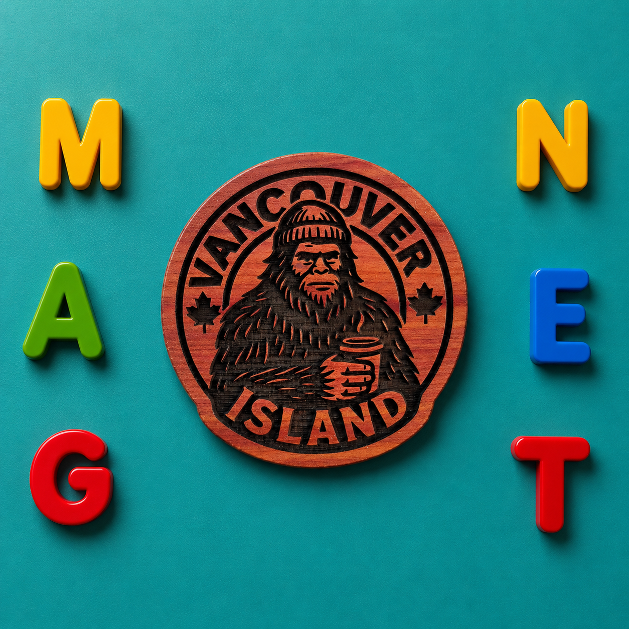Sasquatch Coffee Magnet