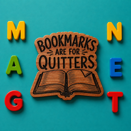 Bookmarks are for Quitters Fridge Magnet