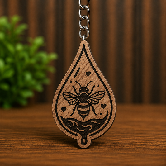 Honey Drip Bee Keychain
