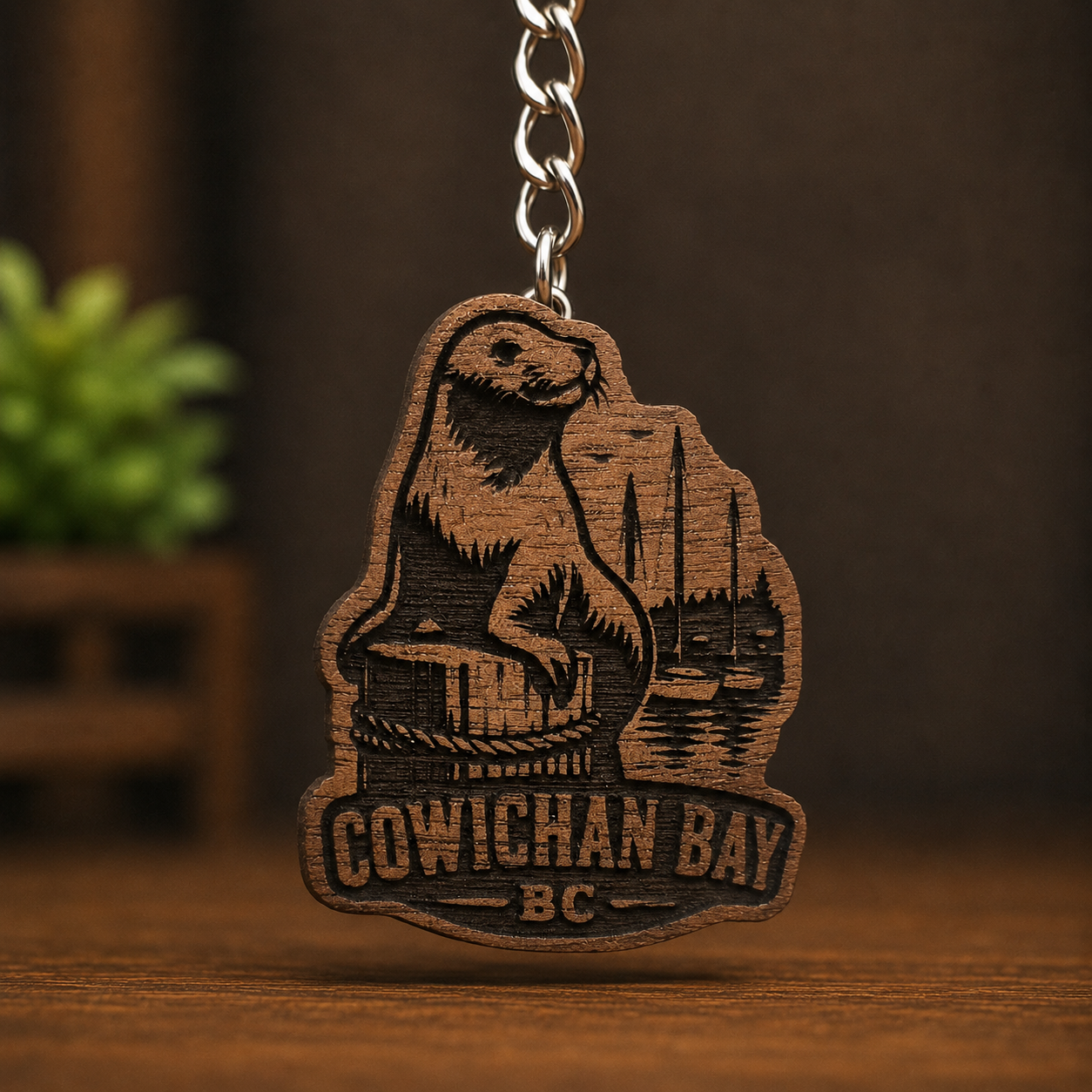 COWICHAN BC CANADA Sea Lion Keychain
