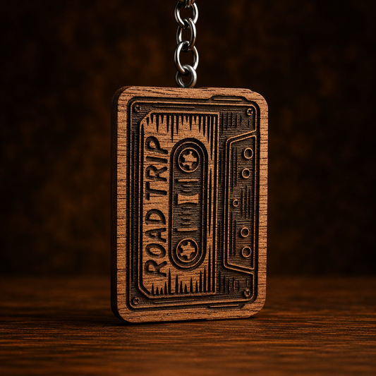Road Trip Cassette Keychain