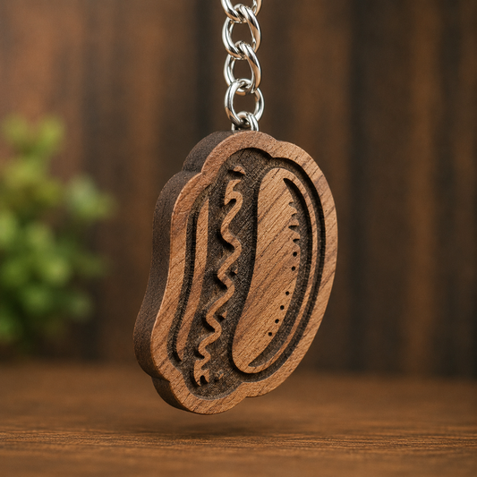 Hotdog Keychain
