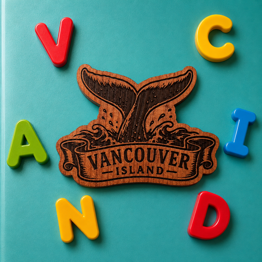 Vancouver Island Whale Tail Magnet