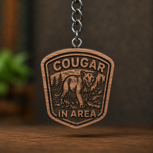Cougar In Area Keychain