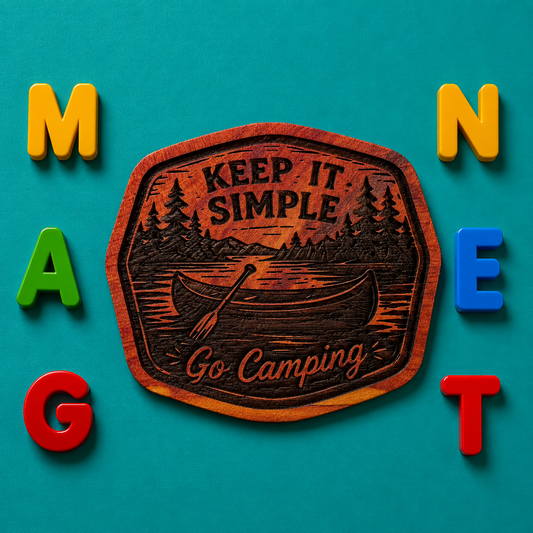 Keep it simple Go Camping Magnet