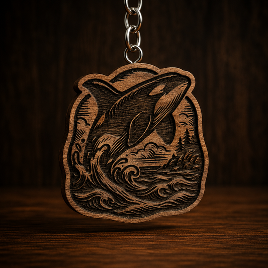 Orca Spyhopper Keychain