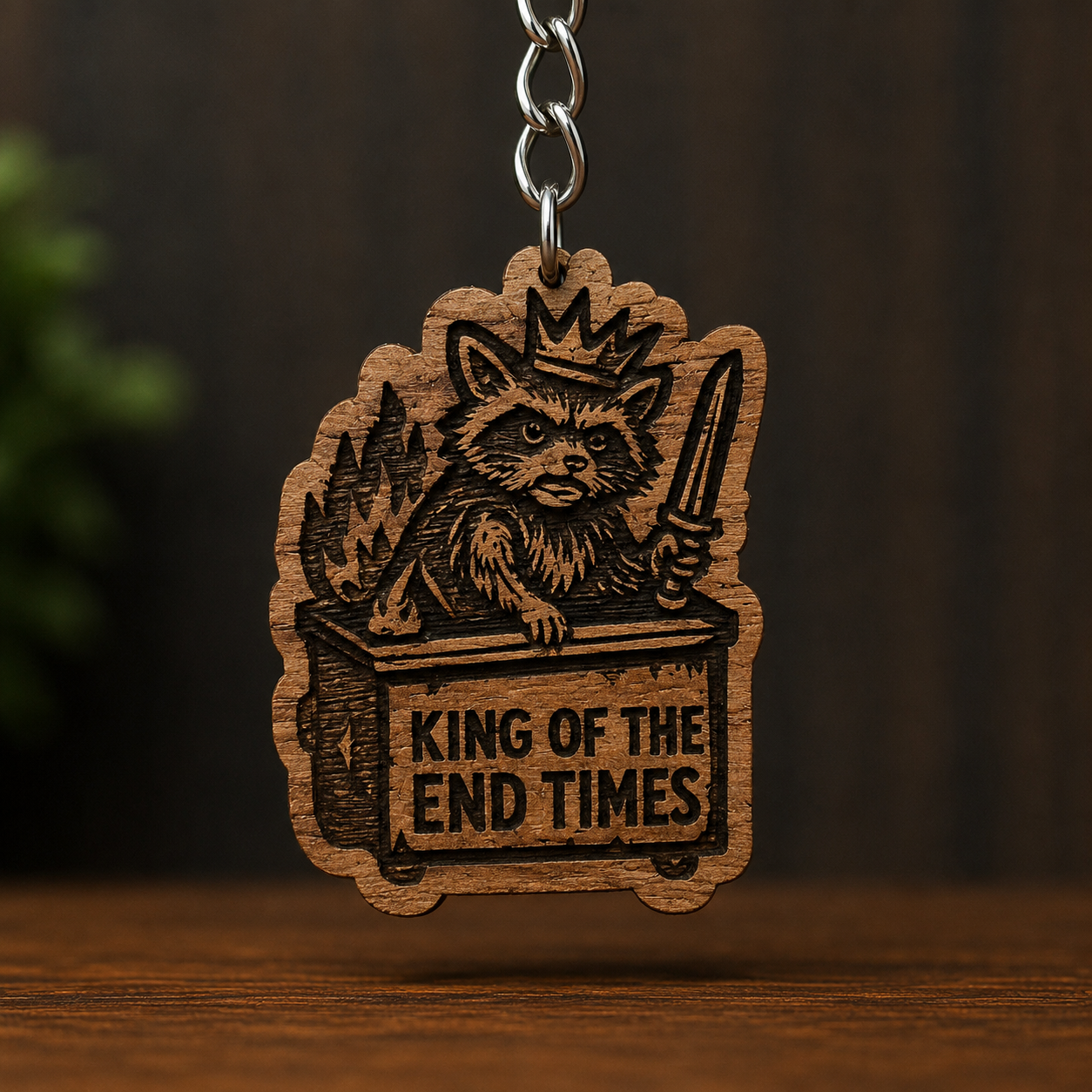 King Of the End Times Keychain