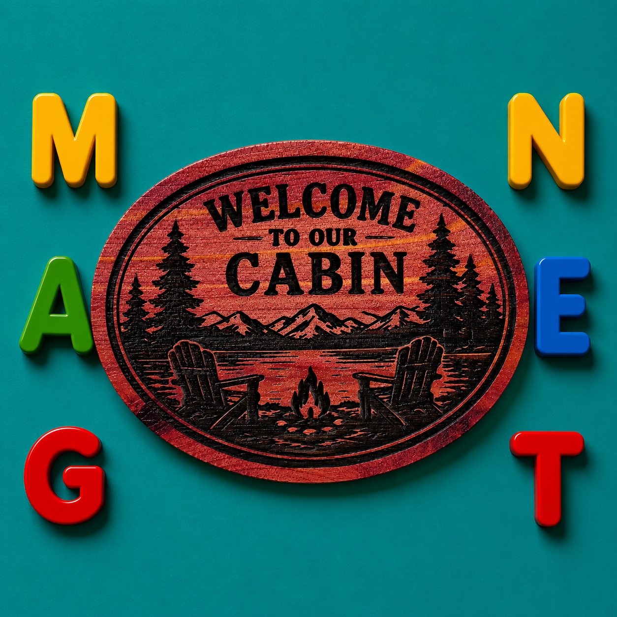 Welcome to our Cabin Magnet