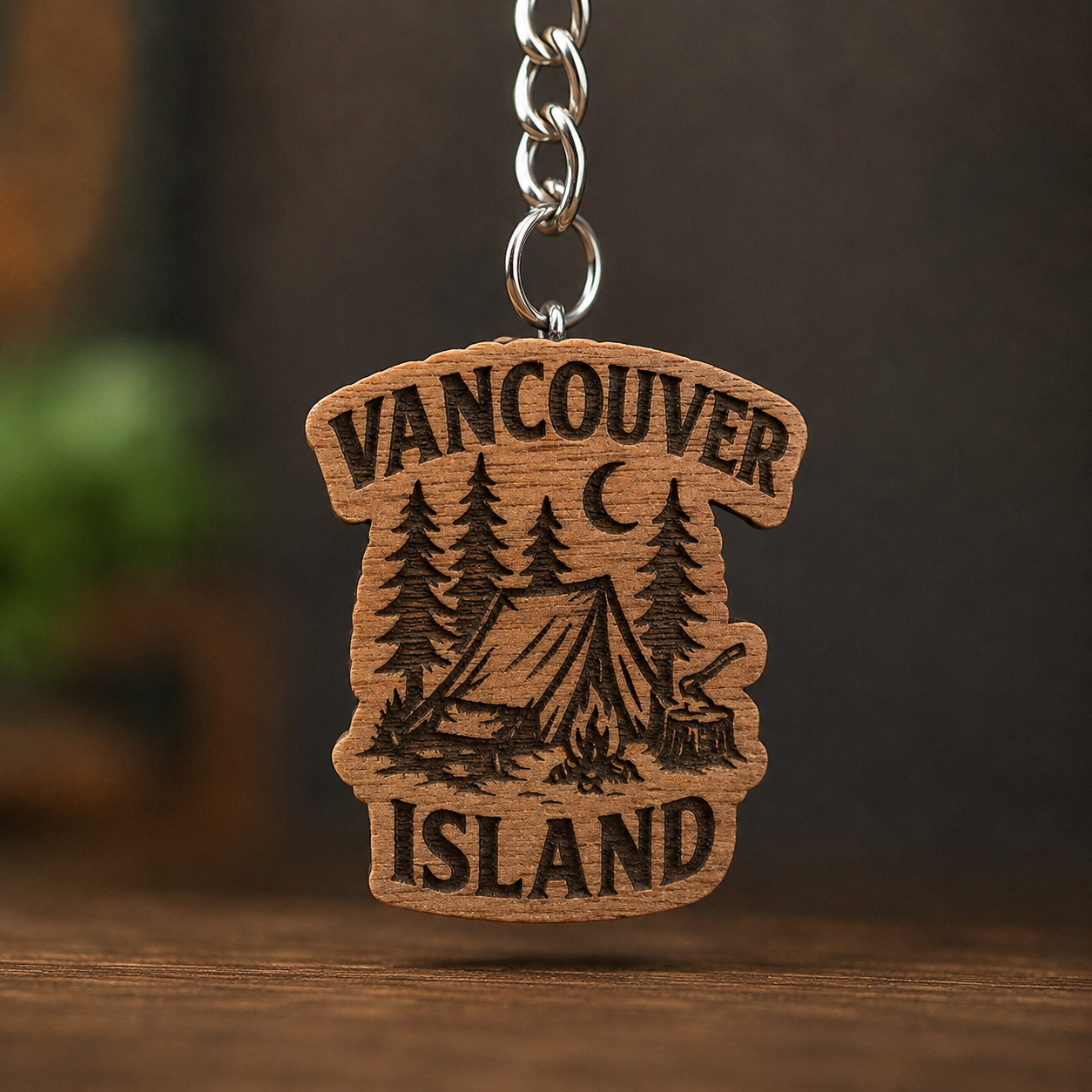 Vancouver Island Tent Keychain