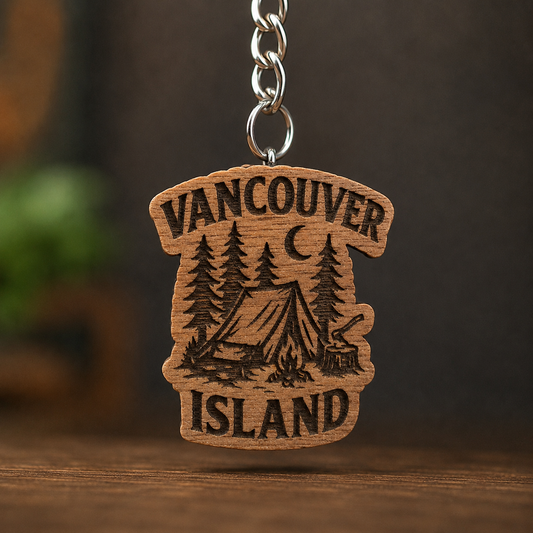 Vancouver Island Tent Keychain