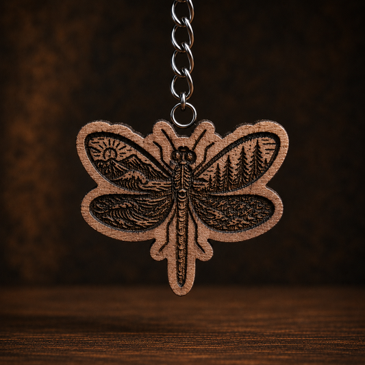 DragonFly Mountains Keychain