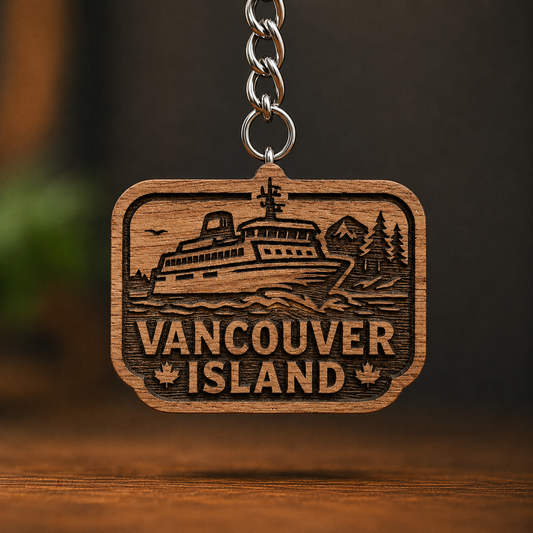 Vancouver Island Ferry Keychain