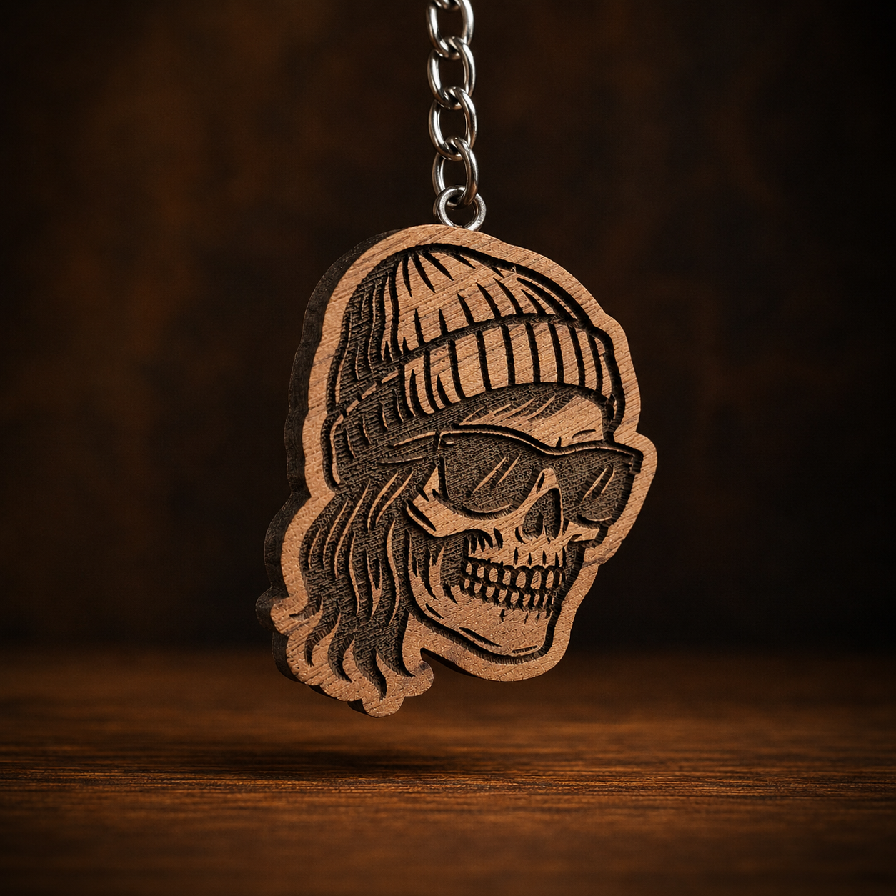 Hipster Female no cig Keychain