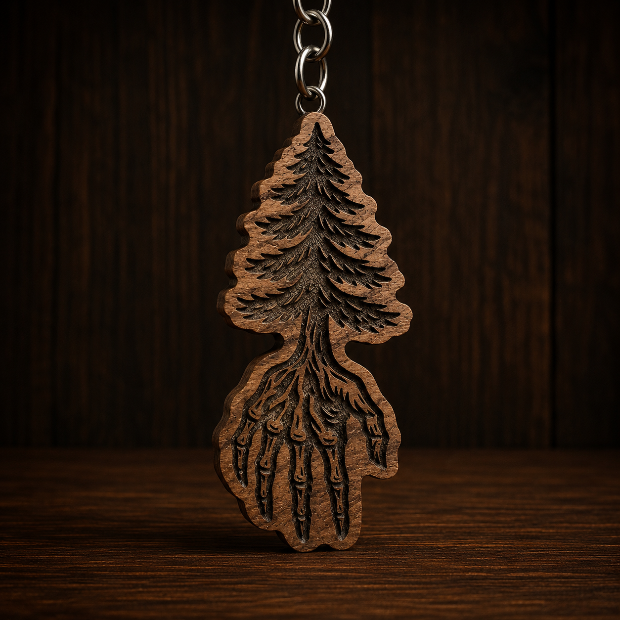 Tree Hand Keychain