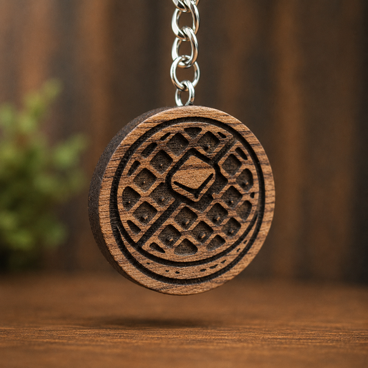 Waffle Keychain