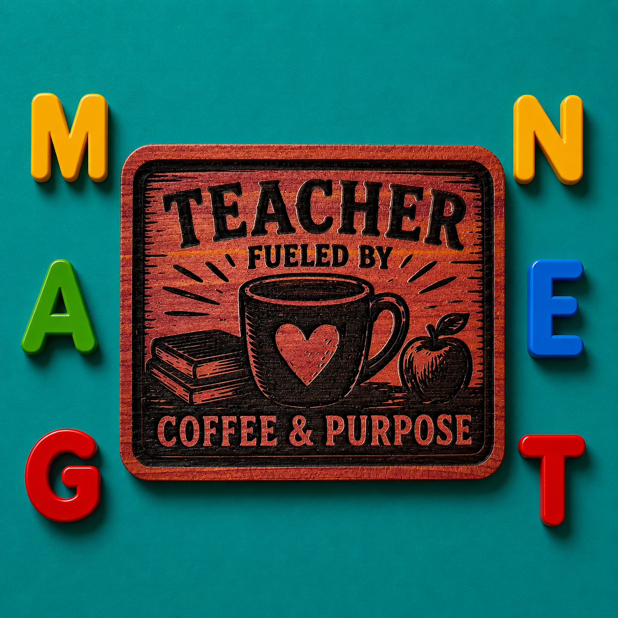 TEACHER Fueled by Coffee and Purpose Magnet