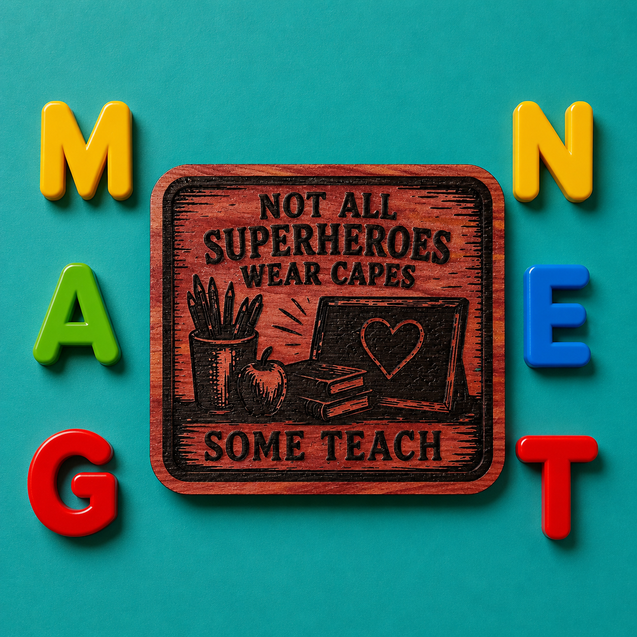Not all Super heroes - Teachers Magnet