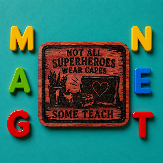 Not all Super heroes - Teachers Magnet