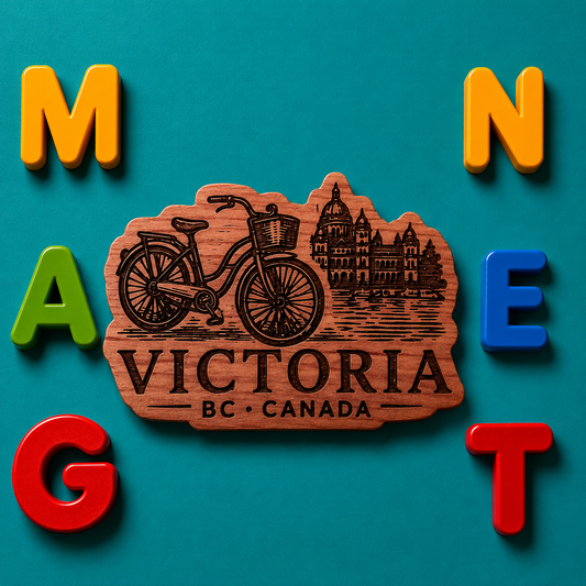 Victoria Vintage Bicycle Fridge Magnet