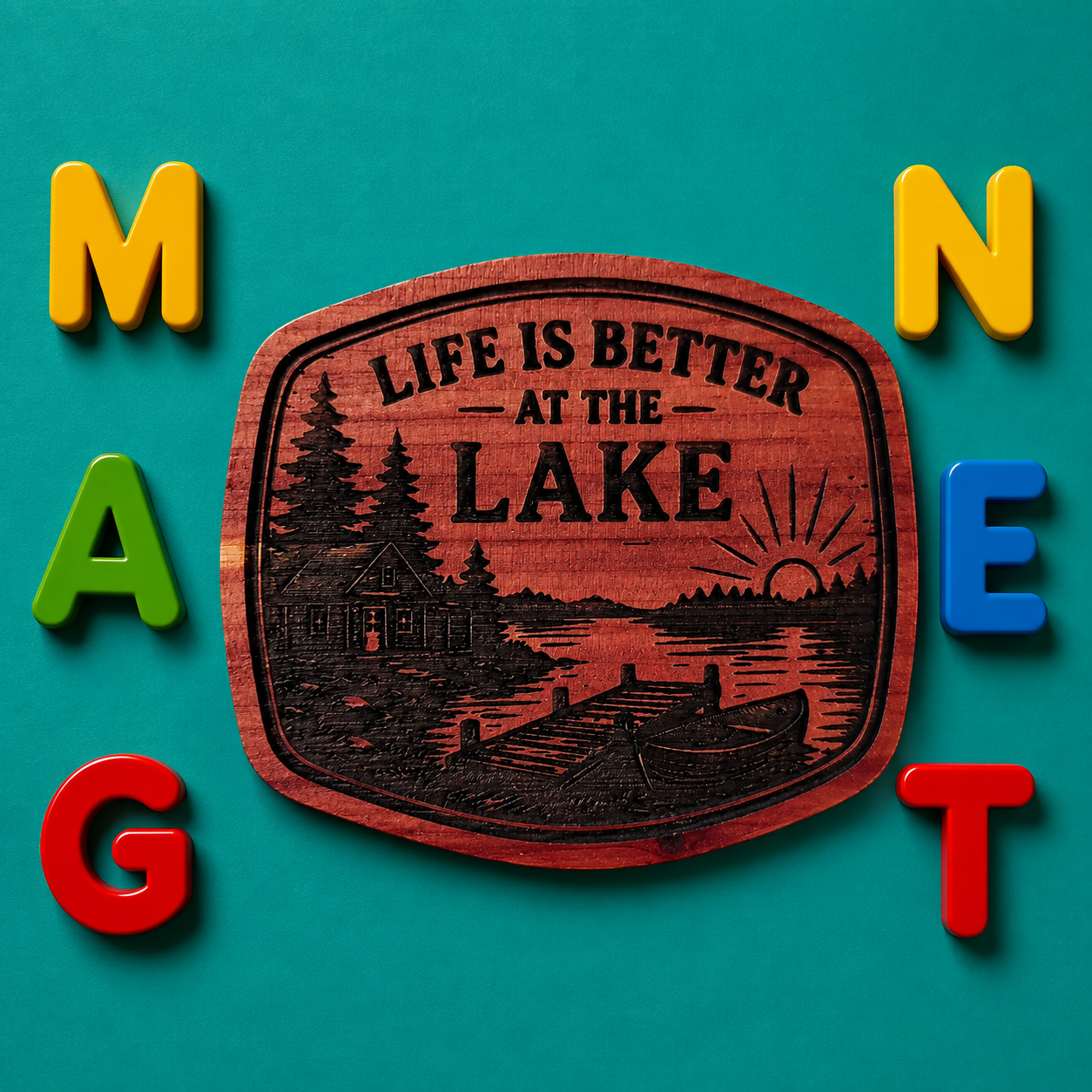 Life is better at the lake Magnet