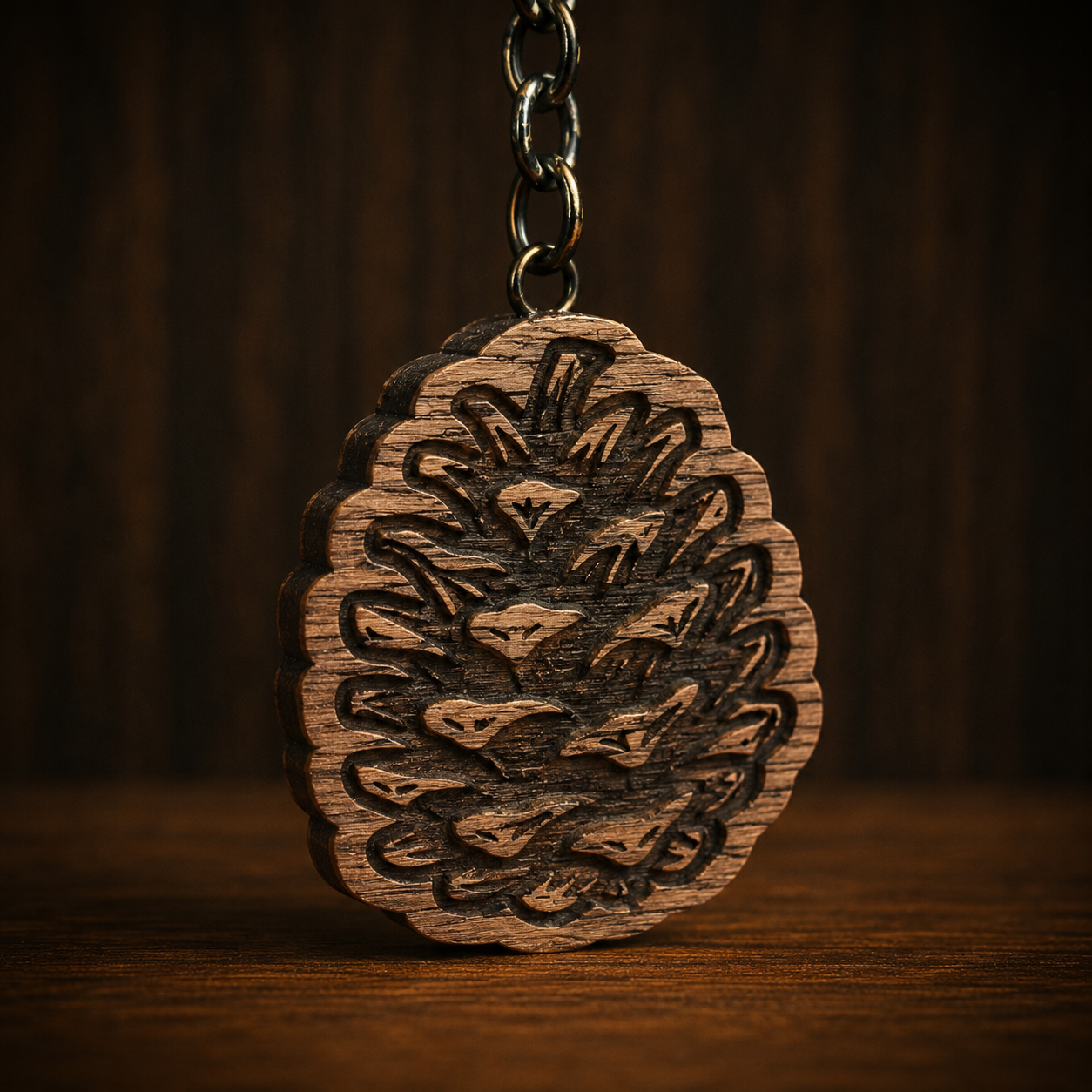 Pine Cone Keychain