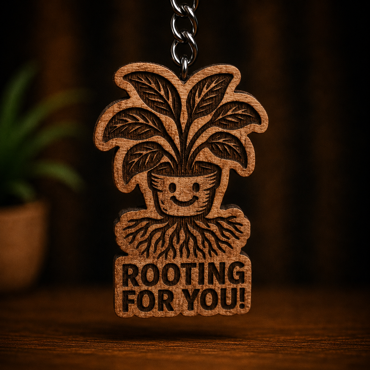 Rooting For You Keychain