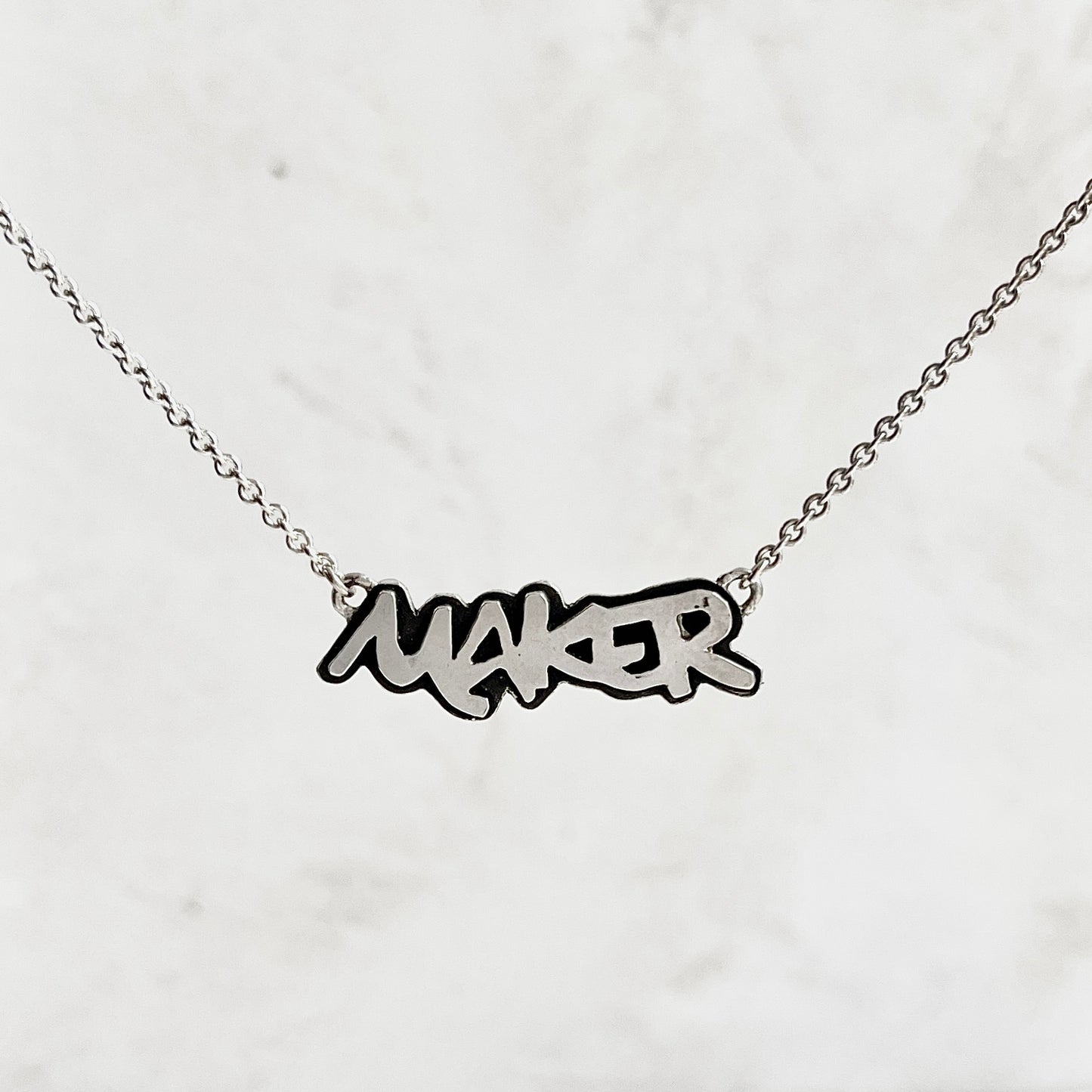 Sterling Silver Maker Necklace