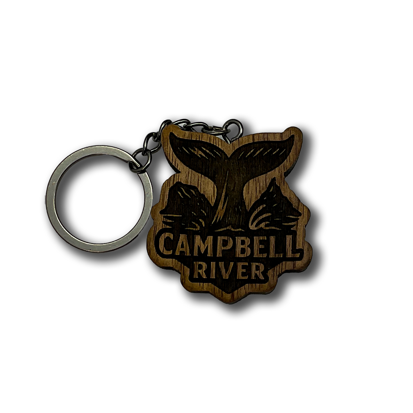 Campbell River Whale Tail Keychain