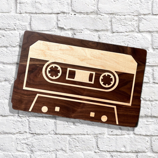 Retro Spin Cassette Tape Charcuterie Board