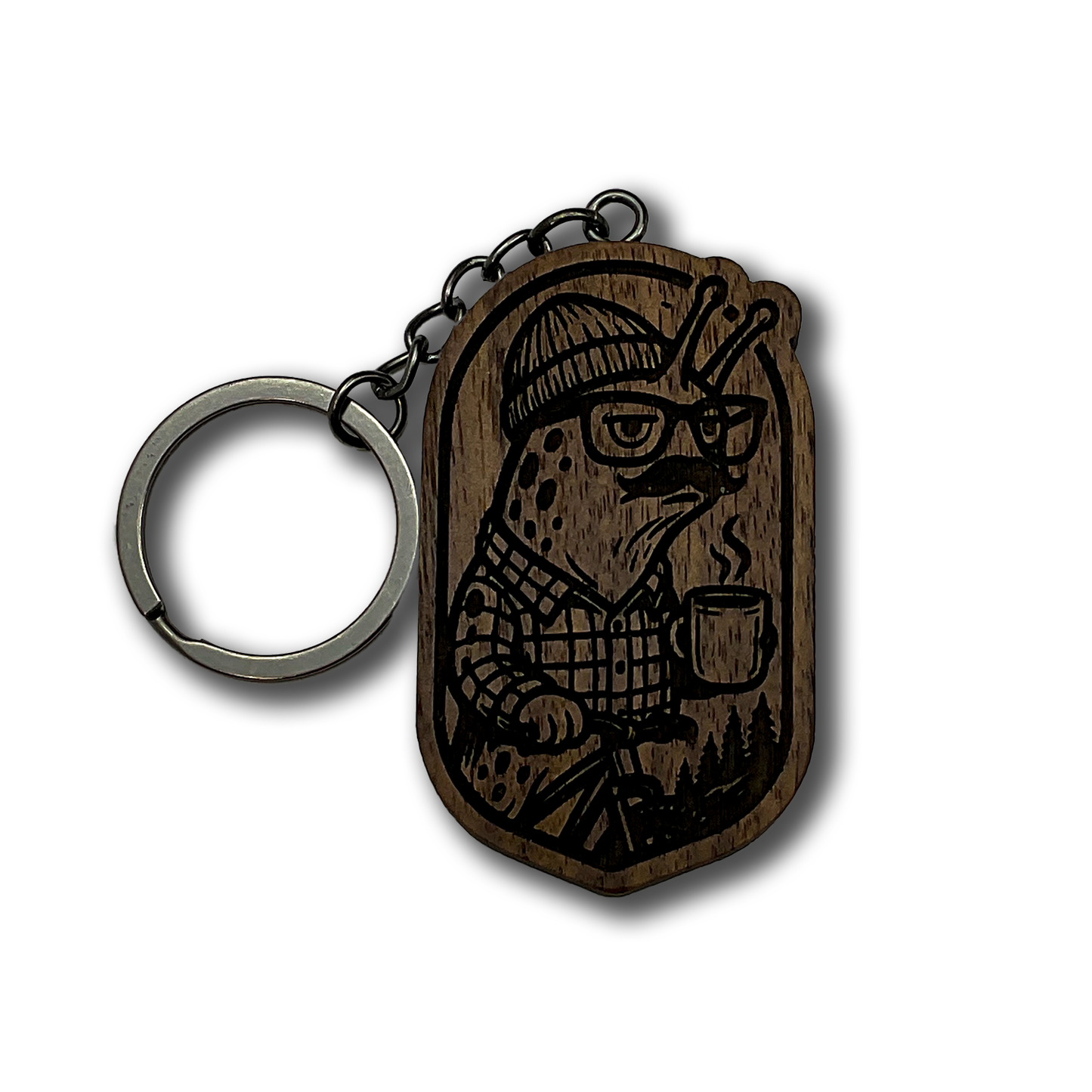 Hipster Slug Keychain