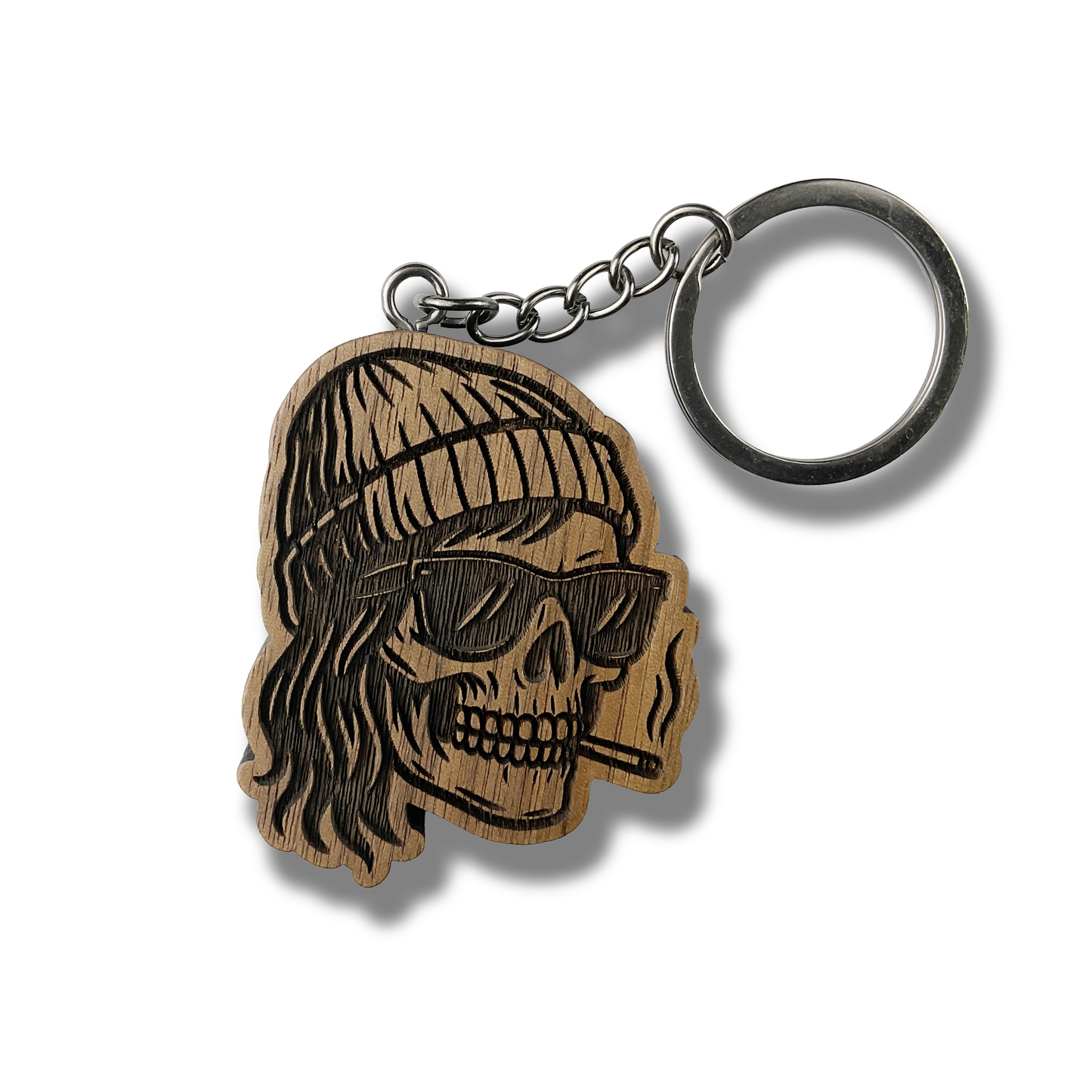 Hipster Female with cig Keychain