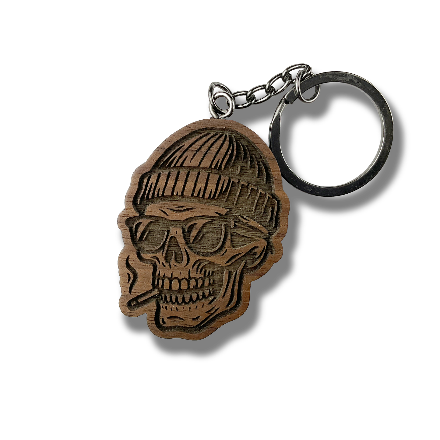 Hipster Male with cig Keychain