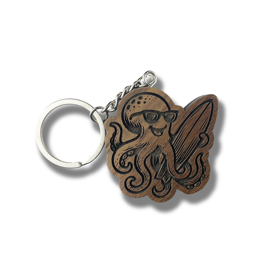 Octopus Surfer Keychain (WS)