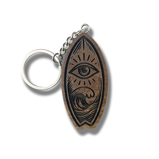 All Seeing Surfboard Keychain (WS)