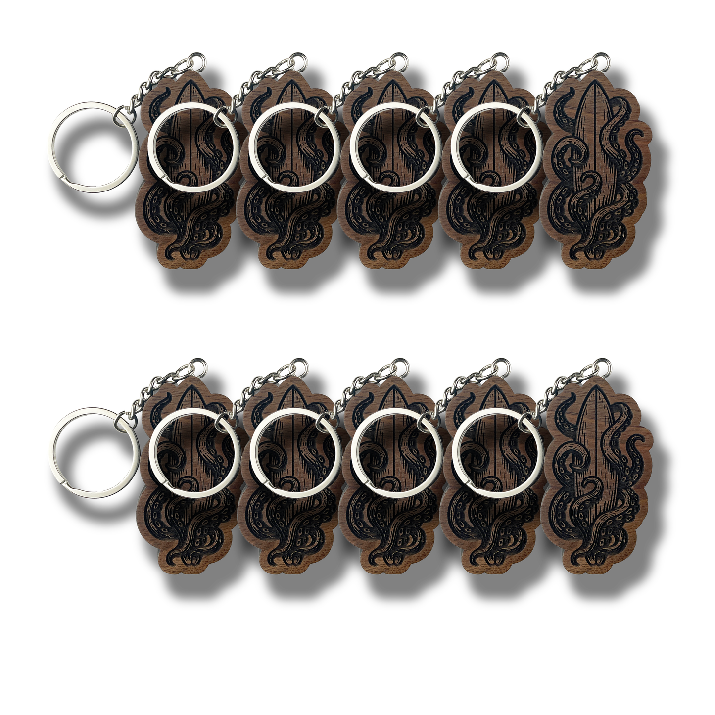 Tentacle Surfboard Keychain (WS)