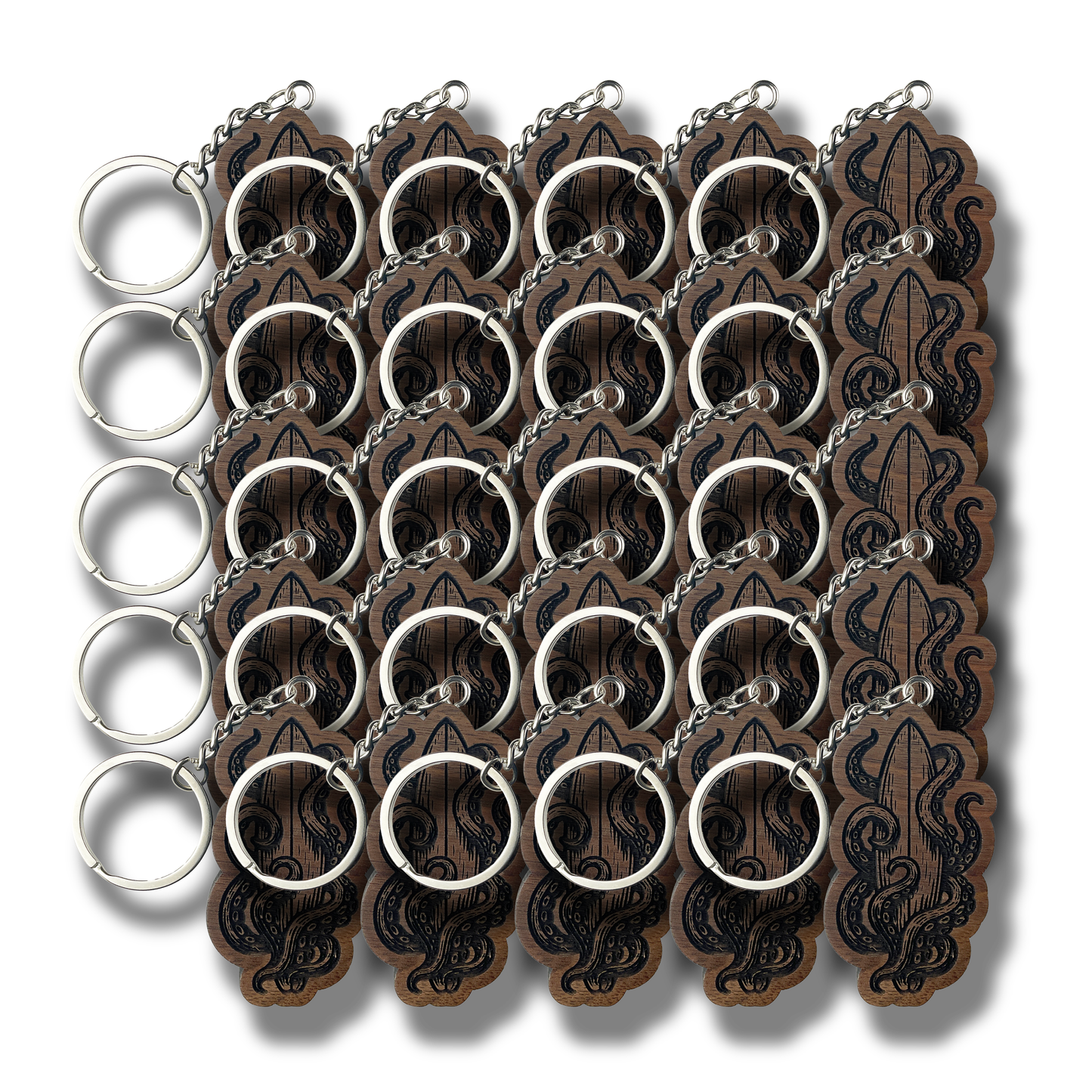 Tentacle Surfboard Keychain (WS)