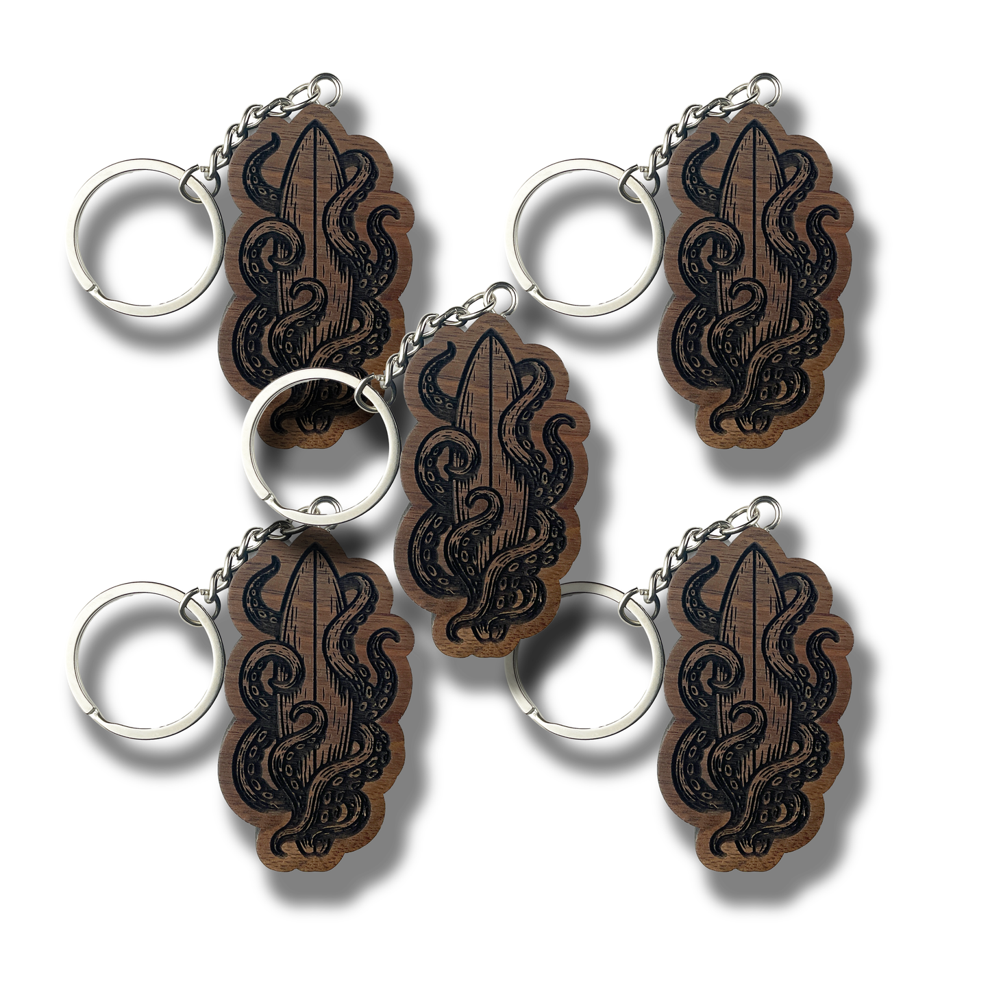 Tentacle Surfboard Keychain (WS)