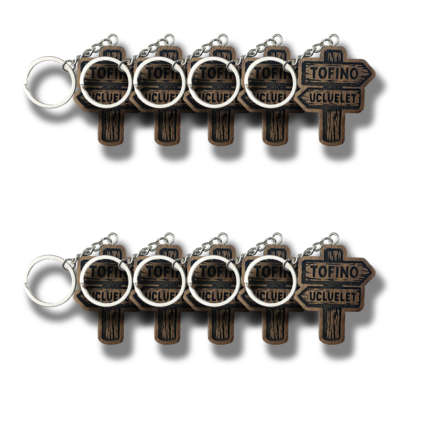 Tofino Ucluelet Sign Keychain (WS)