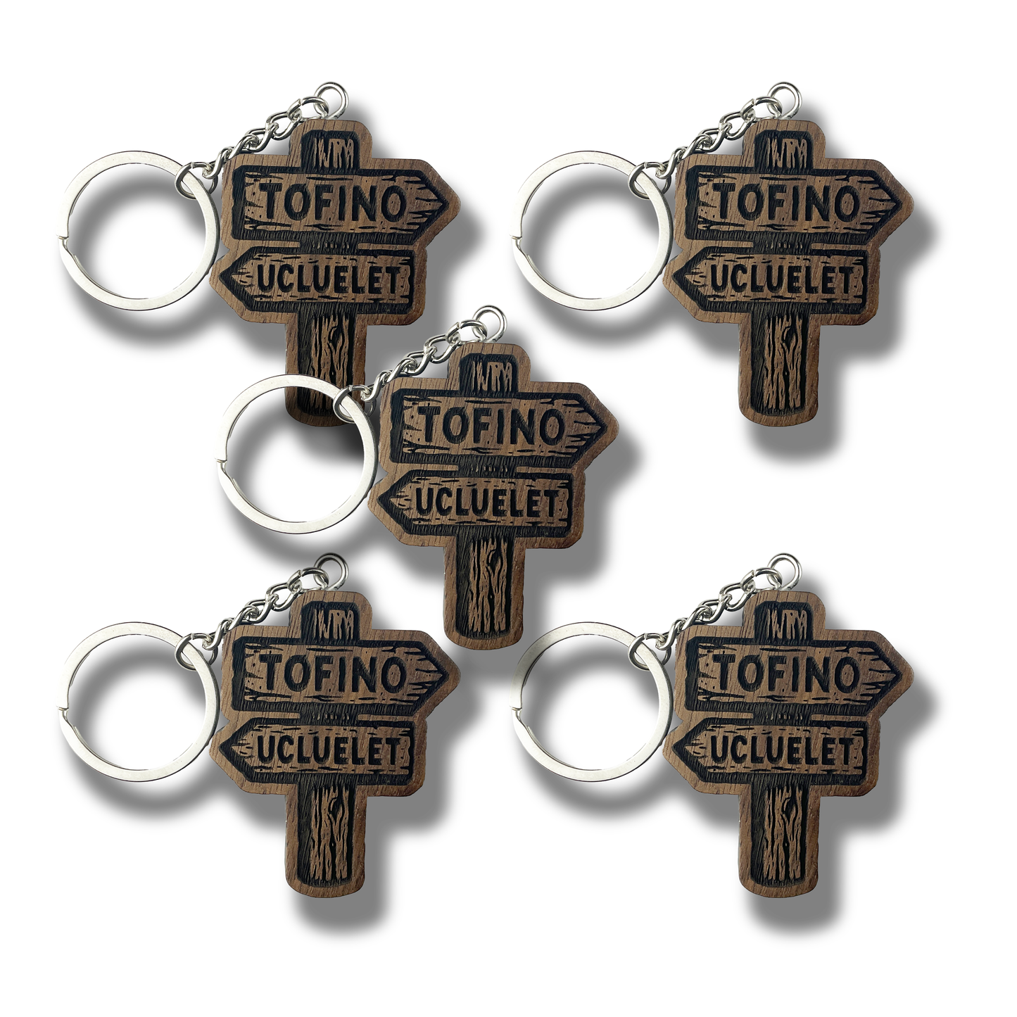 Tofino Ucluelet Sign Keychain (WS)