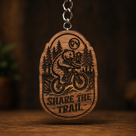 Share The Trail Keychain