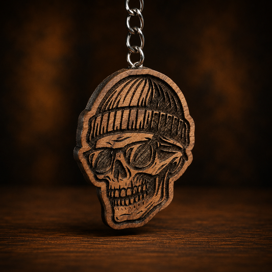 Hipster Male no cig Keychain