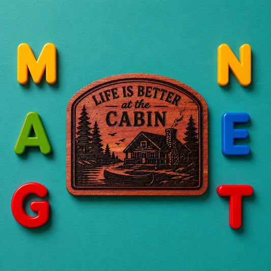 Life is better at the Cabin Magnet