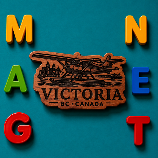 Victoria Float Plane Fridge Magnet