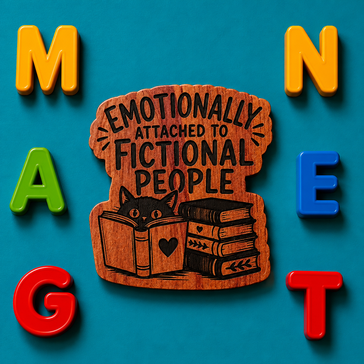 Emotionally attached to fictional people Fridge Magnet