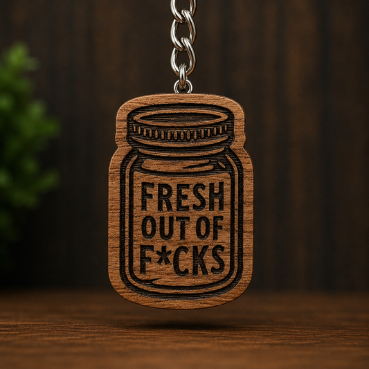 Fresh out of F*cks Keychain
