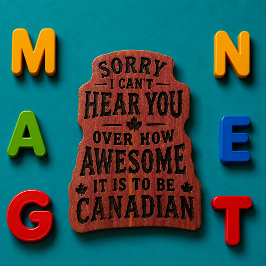 Sorry I cant Hear You Over How Awesome It Is To Be Canadian Fridge Magnet