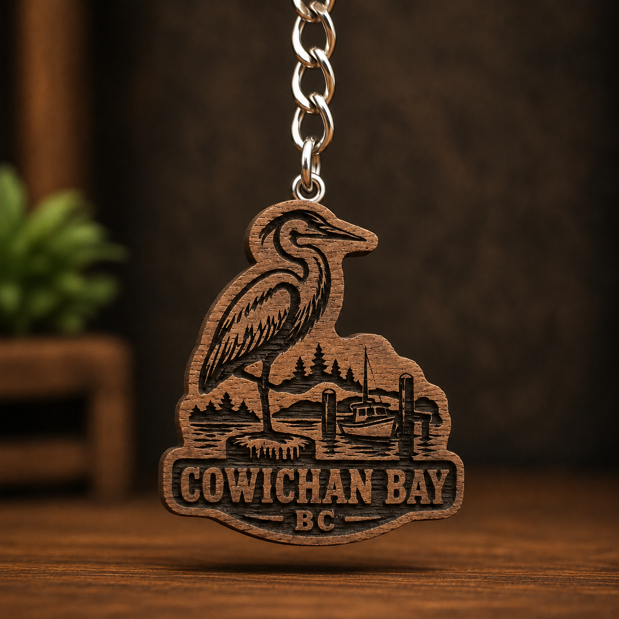 COWICHAN BC CANADA Crane Keychain