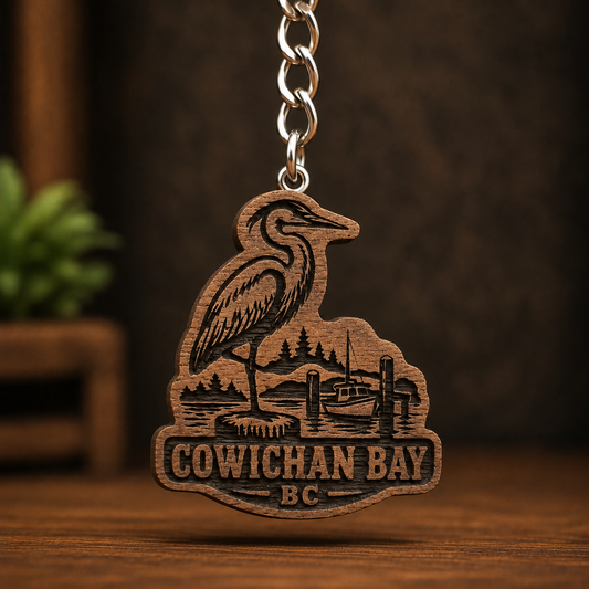 COWICHAN BC CANADA Crane Keychain