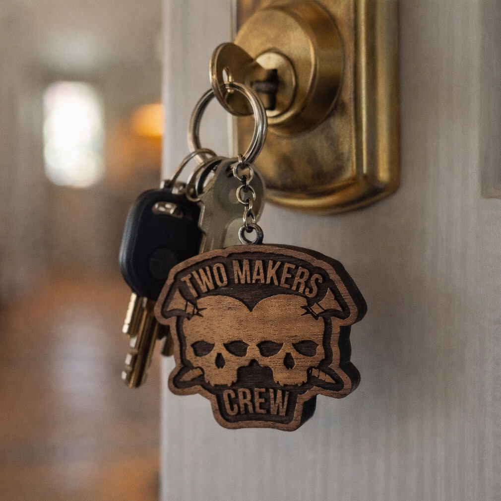 Premium Custom Walnut Keychains